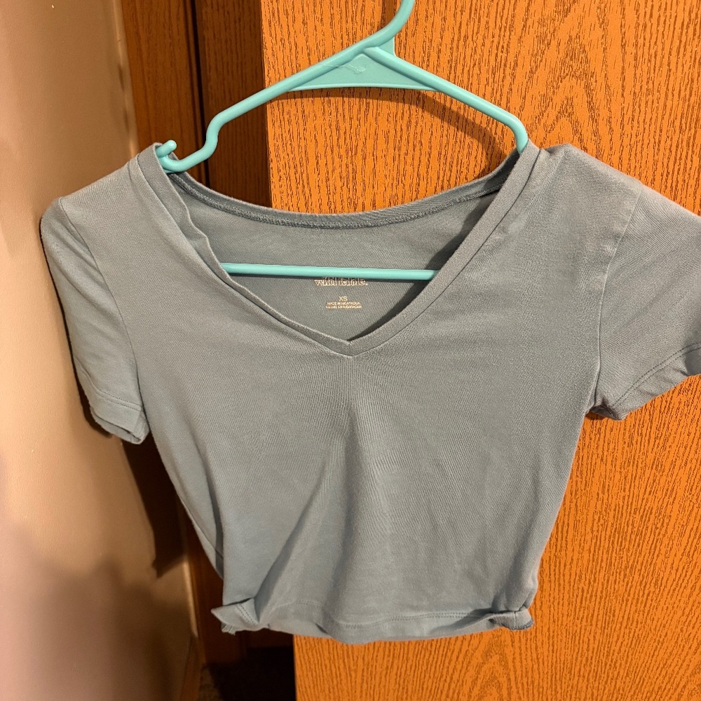 Blue tee